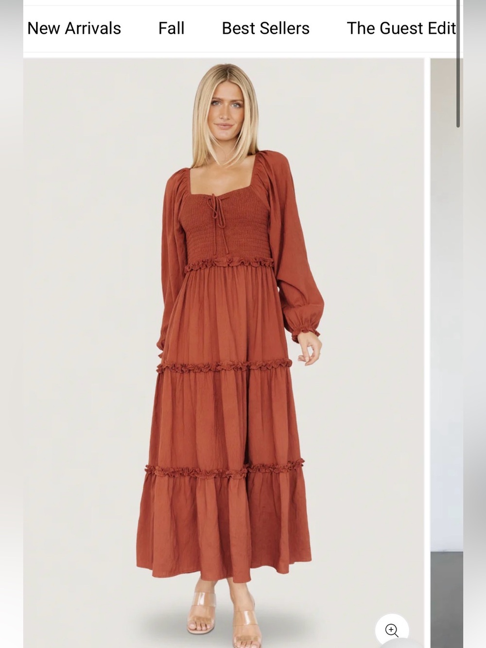 Baltic Born Cinnamon Britta Maxi Dress NWT